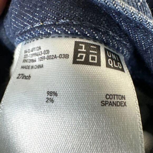 Uniqlo Relaxed Skinny Selvedge Blue Jeans Men’s 27 x‎ 27 Read - Picture 10 of 13